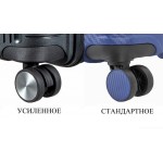 Чемодан 100% полипропилен "Verage" EDINBURGH черный, средний M (70/85л)