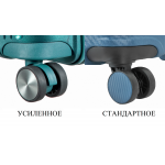 Чемодан 100% полипропилен "Verage" EDINBURGH бальзам зеленый, большой L (112/133л)