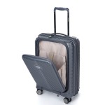 Чемодан 100% полипропилен "Verage" ROME-monti серый графит, ручная кладь S+ (38/49л)