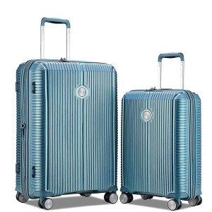 Комплект чемоданов "Verage" коллекция ROME, зеленый металлик, размеры (S+/M)