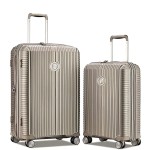 Комплект чемоданов 100% полипропилен "Verage" ROME, хаки золотистый, размеры (S+/M)