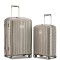 Комплект чемоданов 100% полипропилен "Verage" ROME, хаки золотистый, размеры (S+/M)