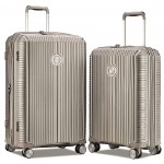 Комплект чемоданов 100% полипропилен "Verage" ROME, хаки золотистый, размеры (M/L)