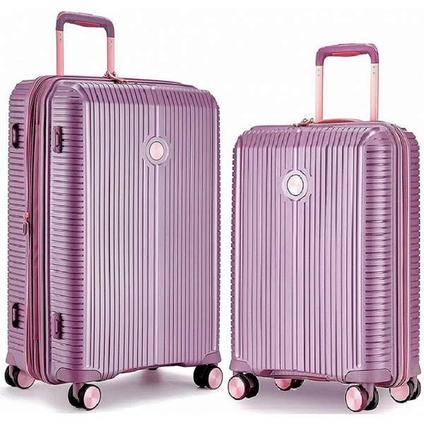 Комплект чемоданов 100% полипропилен "Verage" ROME, пурпурно-золотистый, размеры (M/L) Комплект чемоданов 100% полипропилен "Verage" ROME, пурпурно-золотистый, размеры (M/L)