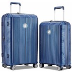 Комплект чемоданов 100% полипропилен "Verage" ROME синий металлик, размеры (M/L) Комплект чемоданов 100% полипропилен "Verage" ROME синий металлик, размеры (M/L)