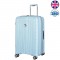 Чемодан 100% полипропилен "Verage" ROME полярно-голубой, средний M (66/82л)