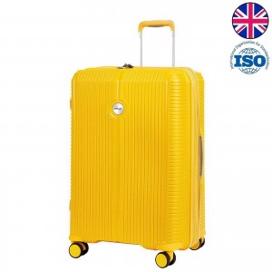 Чемодан "Verage" коллекция ROME лимонно-желтый, средний M (66/82л)