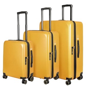 Комплект чемоданов "Verage" коллекция FREELAND, шафраново-желтый, размеры (S+/M+/XL)