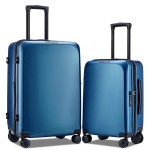 Комплект чемоданов поликарбонат "Verage" FREELAND-II берлинская лазурь, размеры (S+/M+)