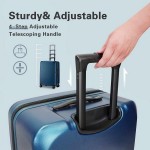 Комплект чемоданов поликарбонат "Verage" FREELAND-II берлинская лазурь, размеры (M+/L) Комплект чемоданов поликарбонат "Verage" FREELAND-II берлинская лазурь, размеры (M+/L)