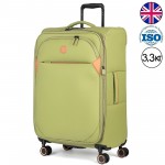 NEW! Чемодан полиэстер PU "Verage" CAMBRIDGE-II папоротниковый зеленый, большой L (101/121л)