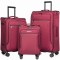 Комплект чемоданов "Verage" коллекция VEZDEHOD II, бордовый, размеры (S+/M/XL)