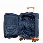 Чемодан полиэстер RPET 450D PU "Verage" SWANSEA темно-синий, ручная кладь S+ (32/40л)