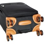 Чемодан полиэстер RPET 450D PU "Verage" SWANSEA черный, ручная кладь S+ (32/40л)