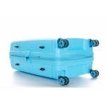 Чемодан 100% полипропилен "Verage" EDINBURGH морозный синий, средний M (70/85л)