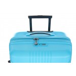 Чемодан 100% полипропилен "Verage" EDINBURGH морозный синий, средний M (70/85л)