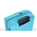 Чемодан 100% полипропилен "Verage" EDINBURGH морозный синий, средний M (70/85л)