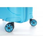 Чемодан 100% полипропилен "Verage" EDINBURGH морозный синий, ручная кладь S (38/46л)