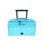 Чемодан 100% полипропилен "Verage" EDINBURGH морозный синий, ручная кладь S (38/46л)