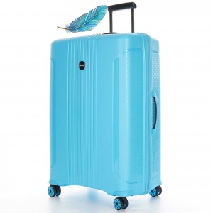 Чемодан 100% полипропилен "Verage" EDINBURGH морозный синий, большой L (112/133л)