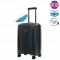 Чемодан 100% полипропилен "Verage" EDINBURGH черный, ручная кладь S (38/46л)