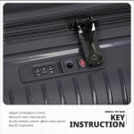 Чемодан 100% полипропилен "Verage" EDINBURGH черный, ручная кладь S (38/46л)