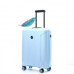 Чемодан 100% полипропилен "Verage" EDINBURGH полярный синий, ручная кладь S (38/46л)