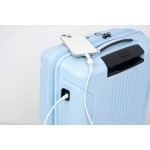 Чемодан 100% полипропилен "Verage" EDINBURGH полярный синий, ручная кладь S (38/46л)