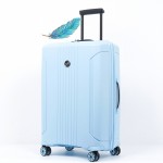 Чемодан 100% полипропилен "Verage" EDINBURGH полярный синий, средний M (70/85л)