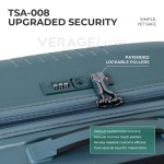 Чемодан 100% полипропилен "Verage" EDINBURGH бальзам зеленый, ручная кладь S (38/46л)