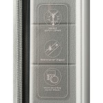 Чемодан 100% полипропилен "Verage" Tenby-Monti светло-голубой L (110/132л)