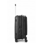 Чемодан 100% полипропилен "Verage" Tenby-Monti черный, ручная кладь S+ (39/48л)