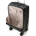 Чемодан 100% полипропилен "Verage" Tenby-Monti черный, ручная кладь S+ (39/48л)