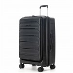 Чемодан 100% полипропилен "Verage" Tenby-Monti черный M+ (79/97л)