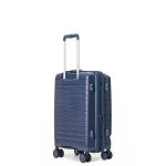Чемодан 100% полипропилен "Verage" Tenby-Monti темно-синий, ручная кладь S+ (39/48л)