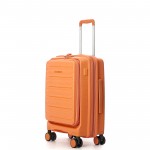 Чемодан 100% полипропилен "Verage" Tenby-Monti апельсин, ручная кладь S+ (39/48л)