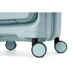 Чемодан 100% полипропилен "Verage" Tenby-Monti светло-голубой, ручная кладь S+ (39/48л)