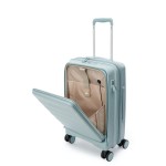 Чемодан 100% полипропилен "Verage" Tenby-Monti светло-голубой, ручная кладь S+ (39/48л)