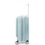 Чемодан 100% полипропилен "Verage" Tenby-Monti светло-голубой, ручная кладь S+ (39/48л)