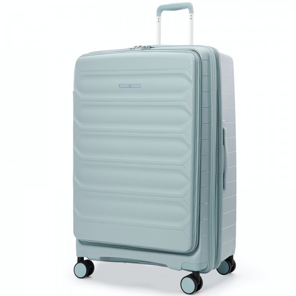 Чемодан 100% полипропилен "Verage" Tenby-Monti светло-голубой L (110/132л)