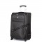 Чемодан полиэстер 1200 ден. 4ROADS®️ черный средний M (63/69л)