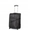 Чемодан полиэстер 1200 ден. 4ROADS®️ черный ручная кладь S (37/42л)