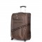 Чемодан полиэстер 1200 ден. 4ROADS®️ кофейный средний M (63/69л)