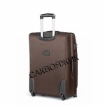Чемодан полиэстер 1200 ден. 4ROADS®️ кофейный ручная кладь S (37/42л)