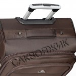 Чемодан полиэстер 1200 ден. 4ROADS®️ кофейный средний M (63/69л)