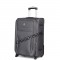 Чемодан полиэстер 1200 ден. 4ROADS®️ темно-серый средний M (63/69л)