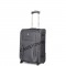 Чемодан полиэстер 1200 ден. 4ROADS®️ темно-серый ручная кладь S (37/42л)