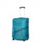 Чемодан полиэстер 1200 ден. 4ROADS®️ петролеум ручная кладь S (37/42л)