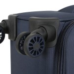 Чемодан 100% нейлон 4ROADS®️ темно-синий, средний M (67/77л)