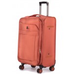 Чемодан 100% нейлон 4ROADS®️ оранжевый, большой L (98/112л)